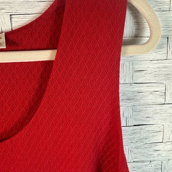 Soft Surroundings Mathilde Red Midi sleeveless Dress summer oversized plus size - Picture 3 of 11